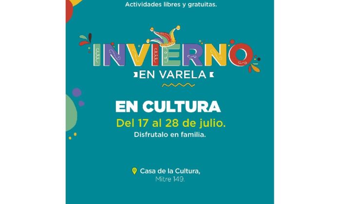F. Varela – Casa de la Cultura – Propuestas gratuitas para las vacaciones